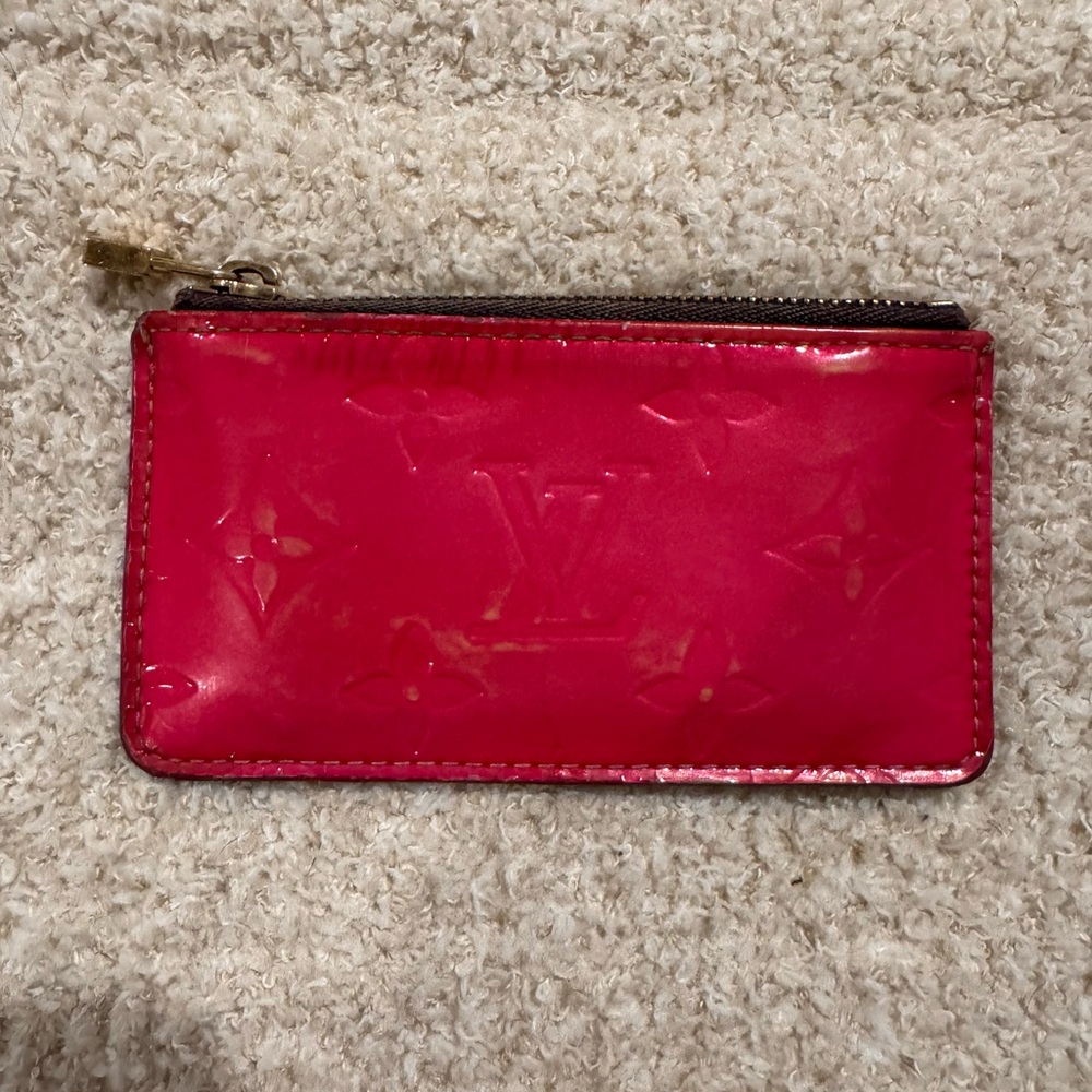 Louis Vuitton Pink Vernis Monogram Card Holder